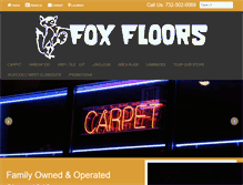 Tablet Screenshot of foxfloors.net